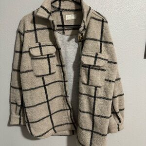 Z Supply Plaid Tucker Jacket Shacket - NWOT